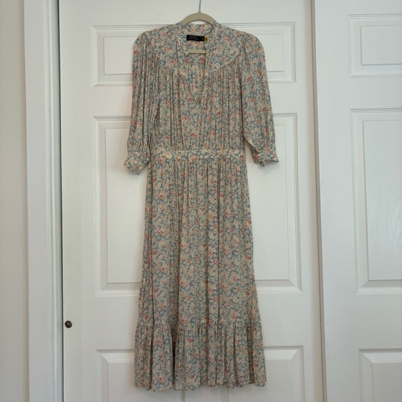 Polo Ralph Lauren Vintage Style Floral Viscose Dress - Picture 1 of 5